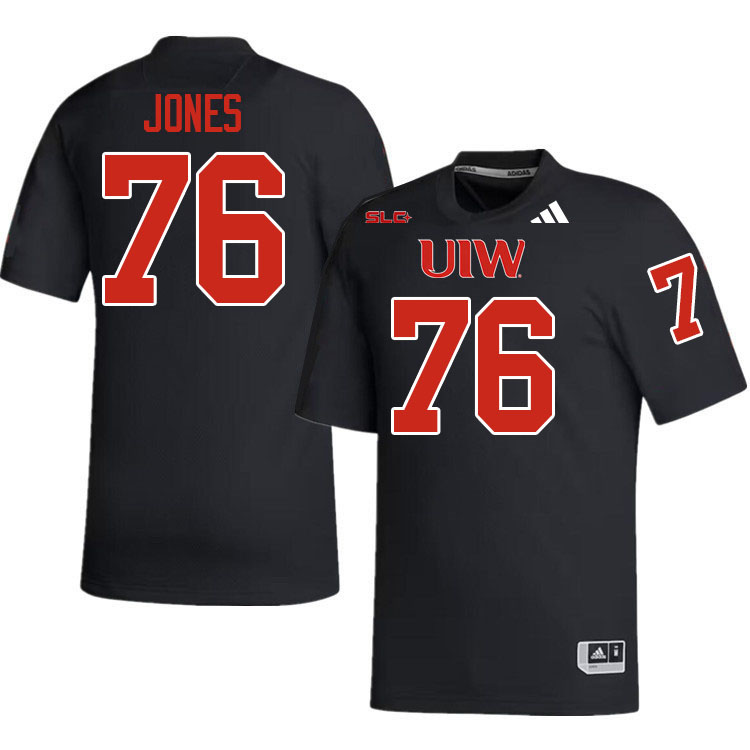 Incarnate Word Cardinals #76 Nash Jones College Football Jerseys,Uniforms-Black